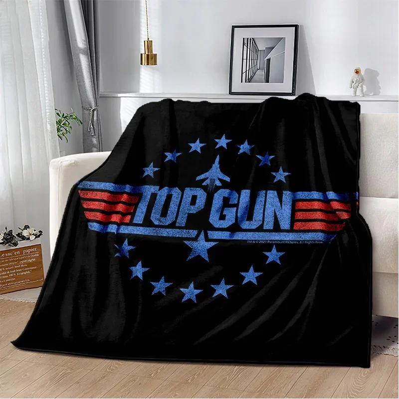 Классическое 3D одеяло Top Gun с вывеской фильма, мягкое одеяло для дома, спальни, кровати, дивана, пикника, путешествия, офиса, покрывало для отдыха, детское одеяло
