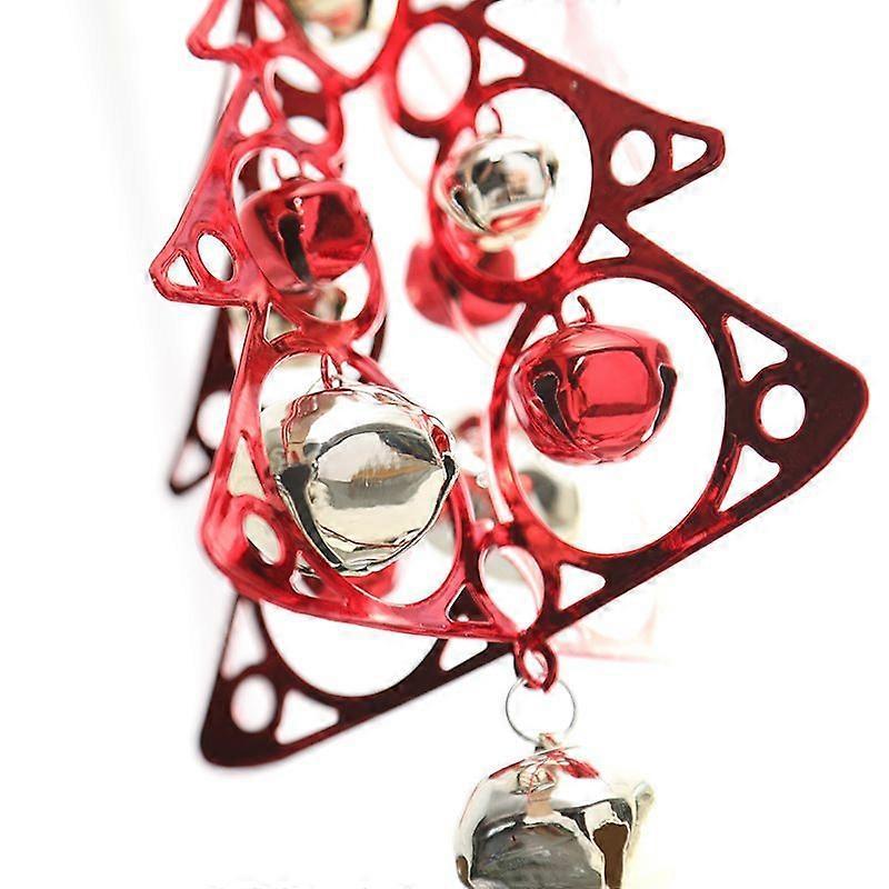 Golden Christmas tree wind chimes Nordic Christmas tree bell pendants shop decoration Christmas decorations store scene layout wind chime small