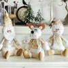 Снеговик Лось Украшение Рождественский подарок\t\t Рождественское украшение Серебряная серия Санта Клаус Рождественская кукла