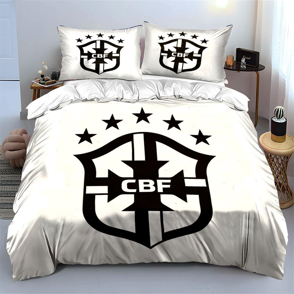 Shield logo with stars. Bedding sets Duvet cover sets Duvet covers Pillowcases(1*Duvet Cover 2*Pillowcases without duvet insert)