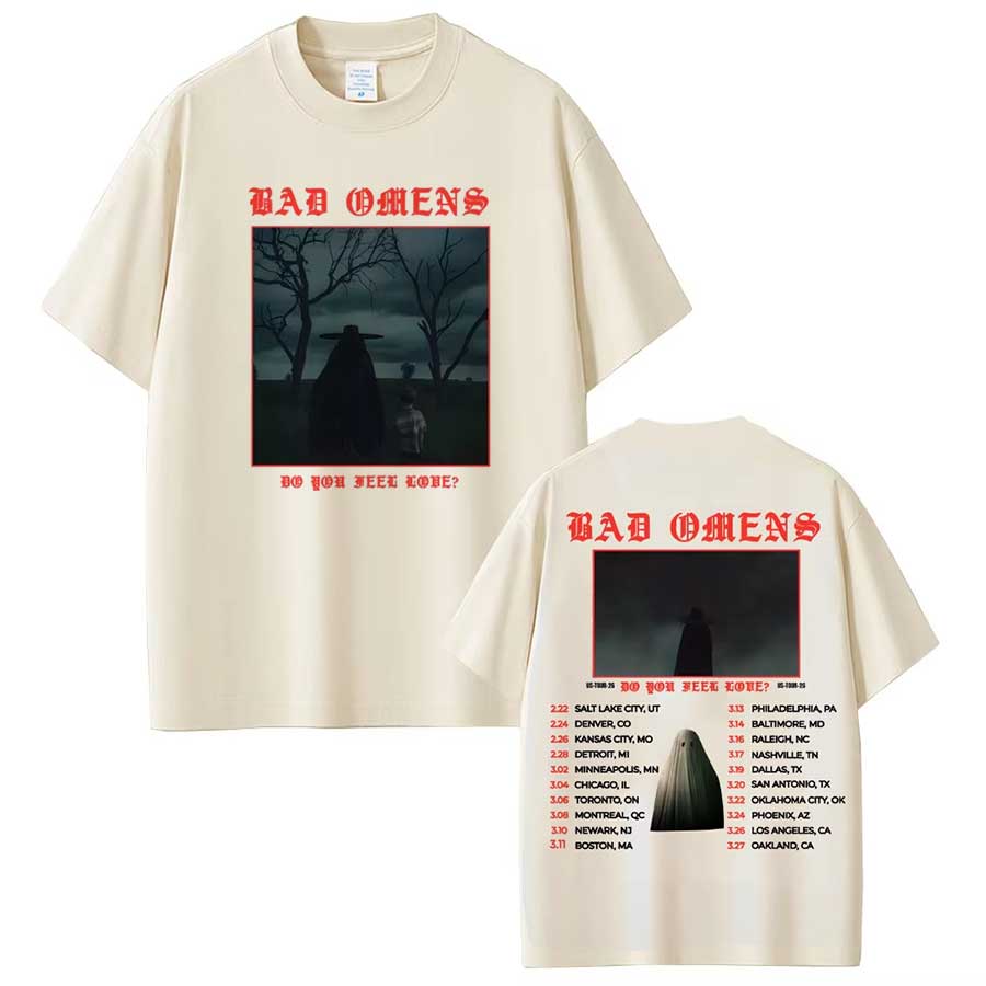 Bad OUnisexs Do You Feel Love Tour 2026 Merch T shirt for Unisex Women Hiphop Streetwear Oversized Tops 100 Cotton TShirt BO5