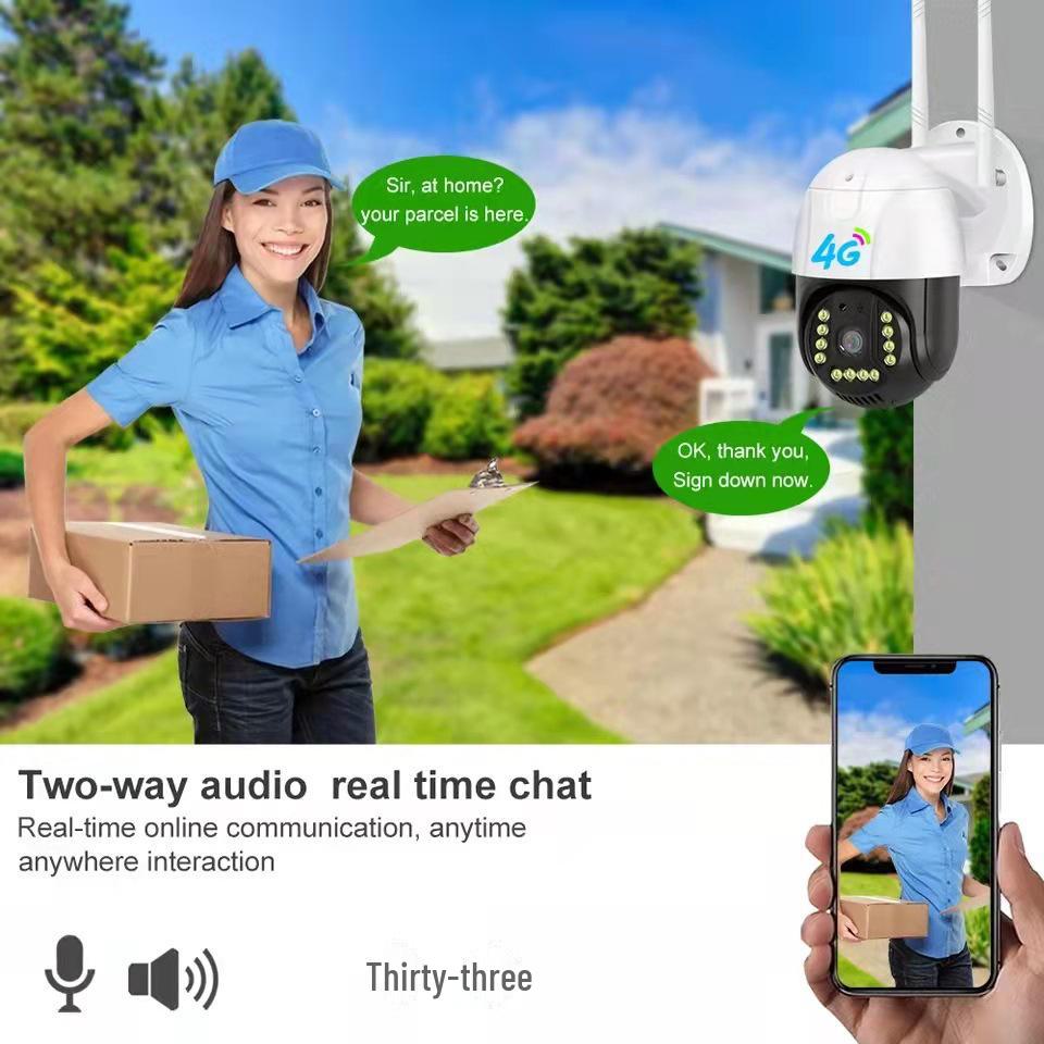 V380Pro 4G Уличная 1080P HD 360° Камера видеонаблюдения - Удаленный мониторинг без сети