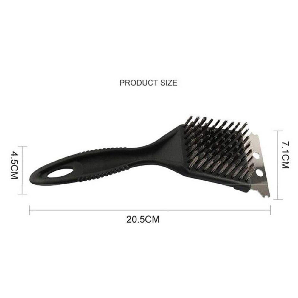 1PC kitchen appliance, barbecue grill brush, stainless steel wire brush, stainless steel scraper, barbecue grille cleaner, barbecue utensils and tools