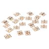 20Pcs Cabinet Door Hinges Brass Plated Mini Hinge Small Decorative Jewelry