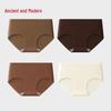 GUJIN Women's 4-Pack Antibacterial 100% Cotton Briefs