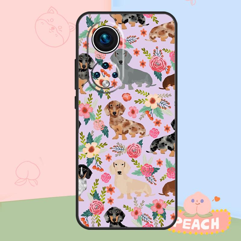 Dogs Dachshund Cute Case For Honor Magic 5 6 7 8 Lite Honor 400 Pro 200 50 70 90 X8c X9a X9b X9c X9d Win RT Cover