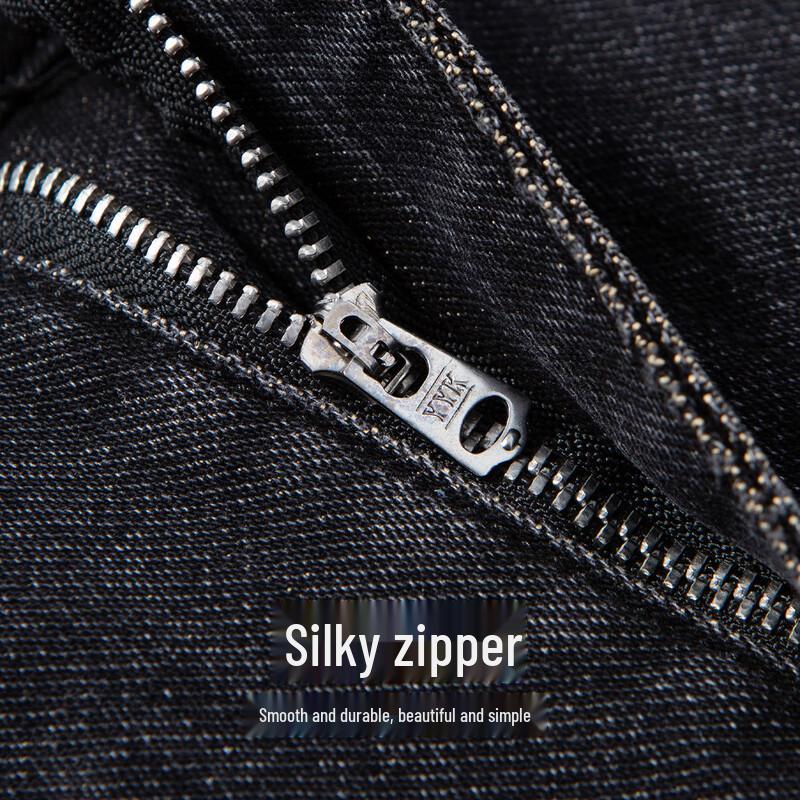 Мужские джинсы прямого кроя из мягкого денима с начесом Hodo