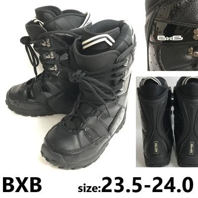 Ботинки для сноуборда BXB 23.5-24 черные мягкие жесткие(ИСПОЛЬЗОВАЛ)