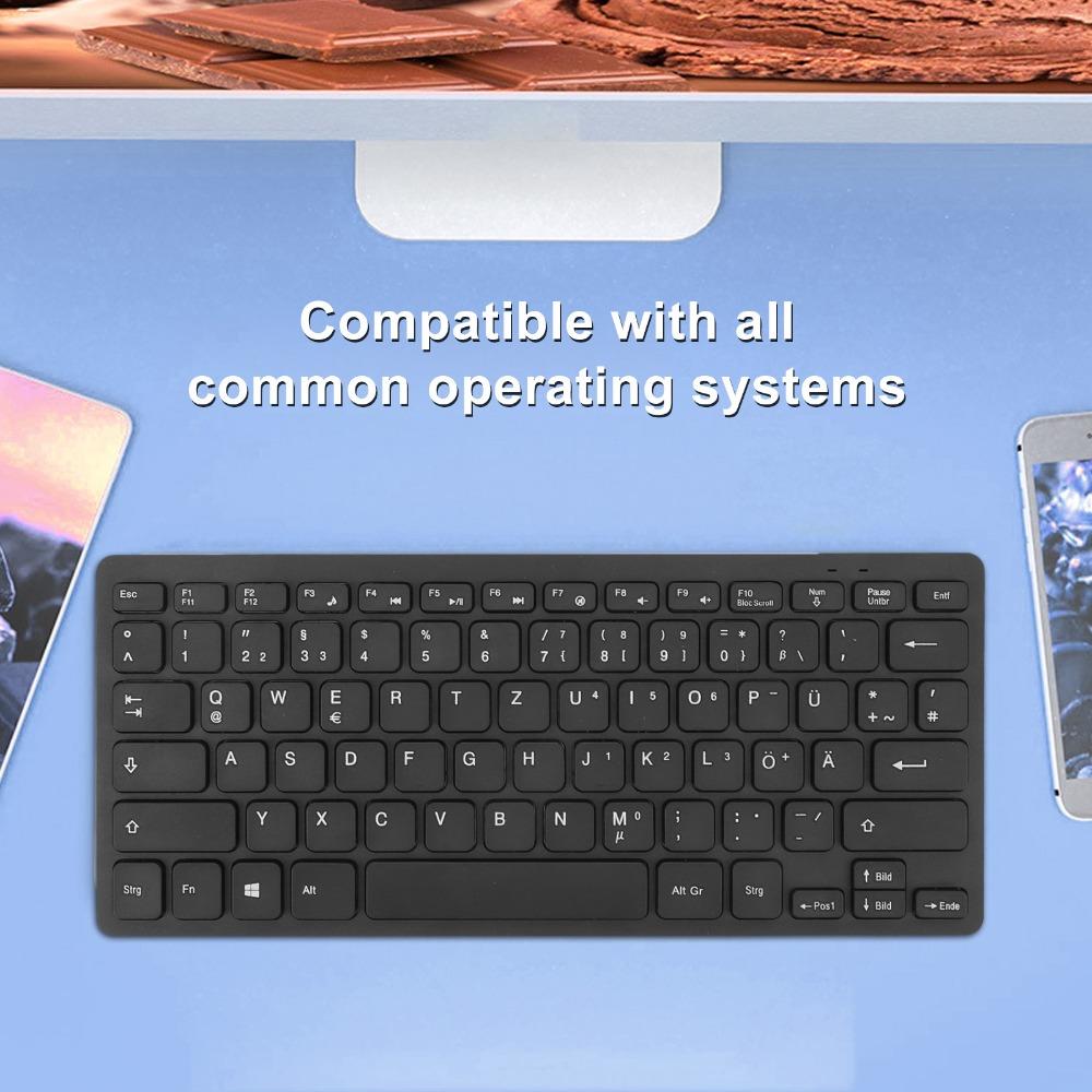 78 Keys Language Keyboard Splash Proof USB Wired Keyboard Durable Ultra Thin Keyboard Office Work