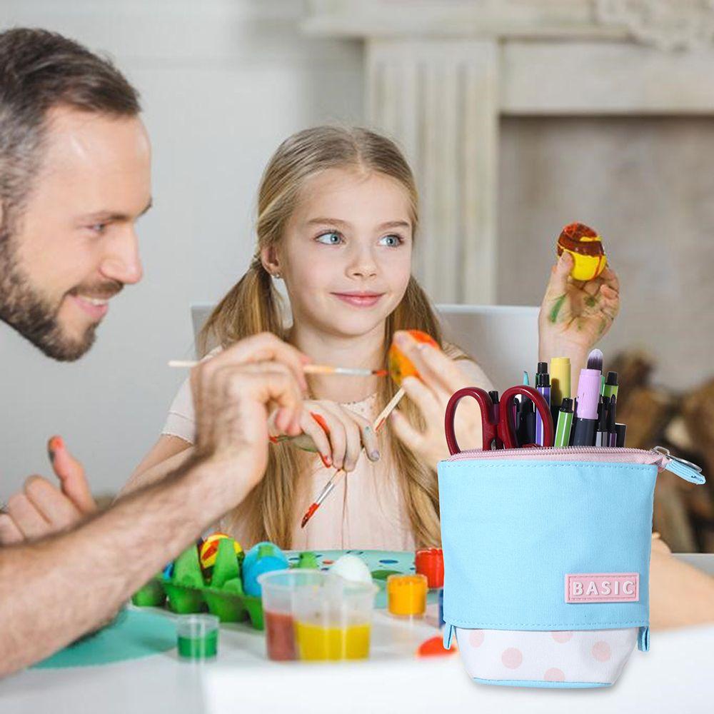 Большая вместимость Школьные принадлежности Косметичка Пенал Коробка для хранения на молнии Телескопическая сумка для ручек