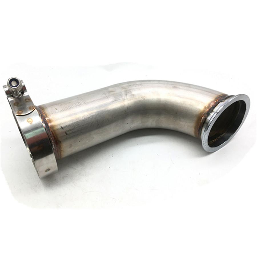 3" Car 90 Degree Garrett V-Band W/clamp Pipe Short Leg 6" Universal Downpipe