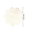 2/6 Pieces Flower Hollow Placemat Lightweight PVC Heat Insulation Pad Anti-scalding Table Mat Portable Dining Mats