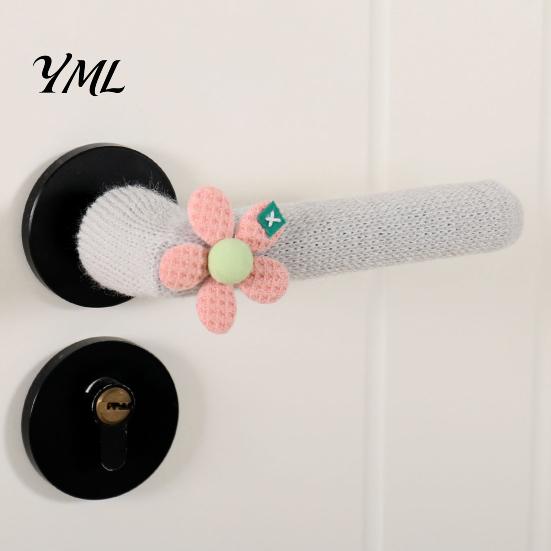 Cozy Home Decor Accessories Knitted Doorknob Covers, Thick Anti?Slip Furniture Feet Protector Sleeves, Door Handle Silent Leg Protectors Cushion