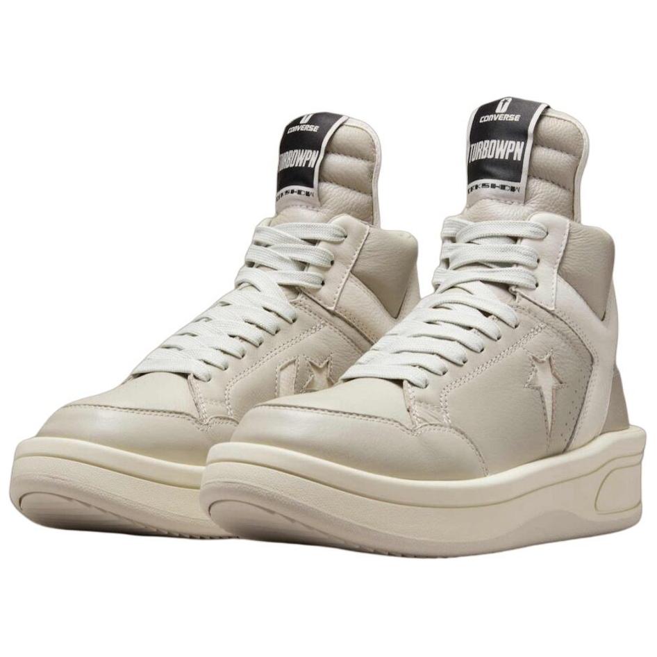 Rick Owens DRKSHDW x Converse TURBOWPN Mid Удобные полувысокие повседневные кроссовки Унисекс Белый