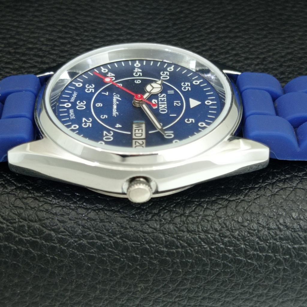 ВИНТАЖНЫЕ ОТРЕМОНТИРОВАННЫЕ МУЖСКИЕ АВТОМАТИЧЕСКИЕ ЧАСЫ SEIKO 5 6309A ЯПОНИЯ СИНЕГО ЦВЕТА a442280-1