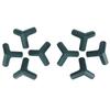 8Pcs 3-Way Plant Support Connectors Plastic Garden Climbing Stake Joint Greenhouse Accessory