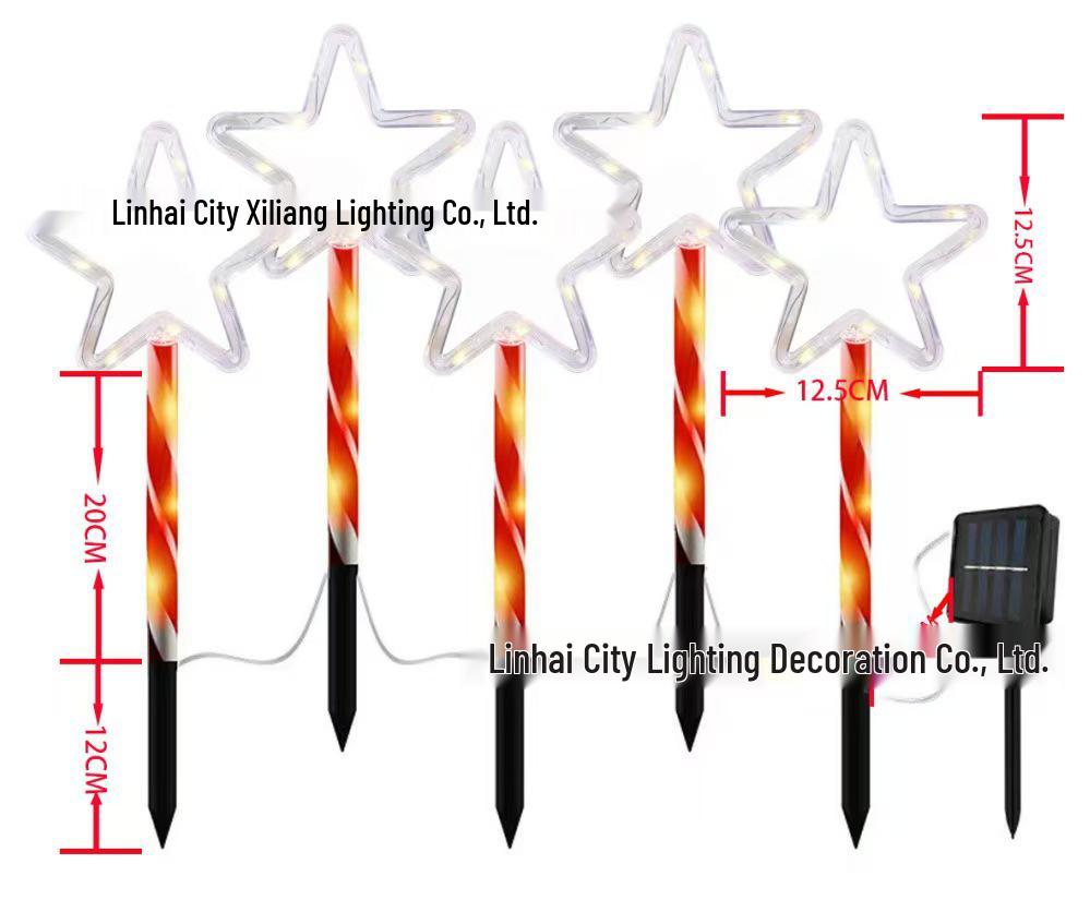 2025 Солнечные Рождественские Санта и Снеговик Светящиеся Гирлянды для Наружного Декора