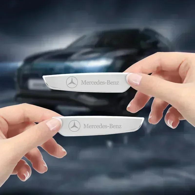 2 шт. Металлический значок-эмблема Наклейка на крыло автомобиля Для Mercedes Benz W203 W204 W205 W210 W211 W212 W221 W222 CLS CLA CLK SLK GLK