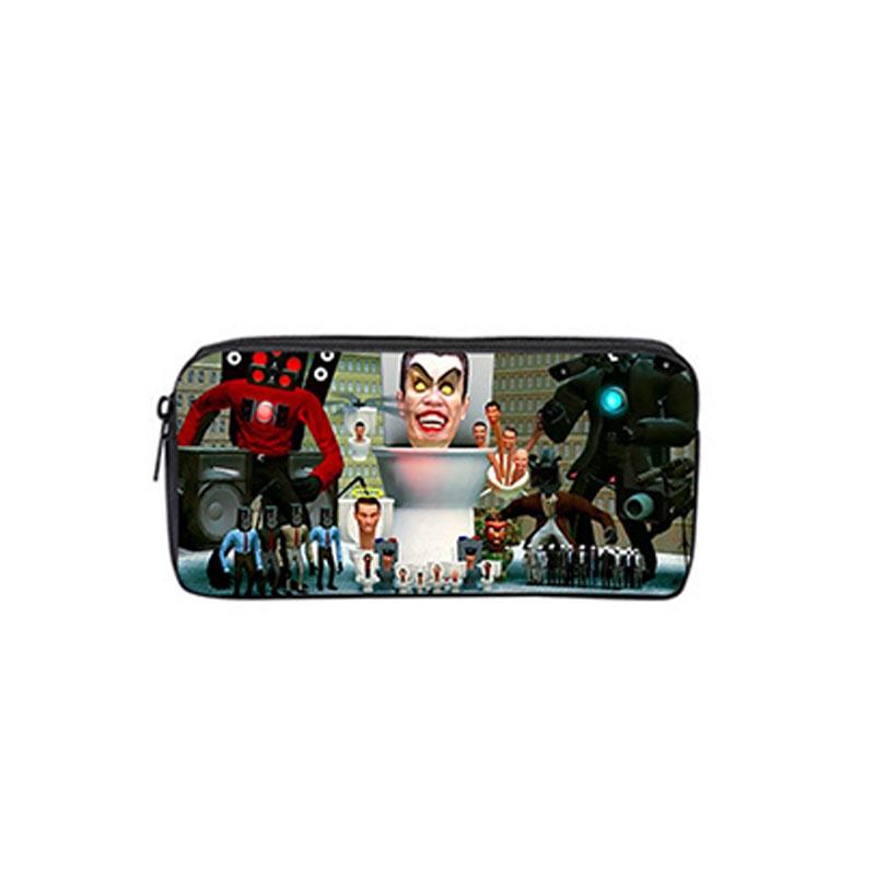 Skibidi Toilet 3d Cross-border Game New Product Nylon Pen Bag For Students