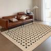 Простой ковер для гостиной, коврик под диван и чайный столик, ковер для спальни, простой в уходе, прикроватный коврик