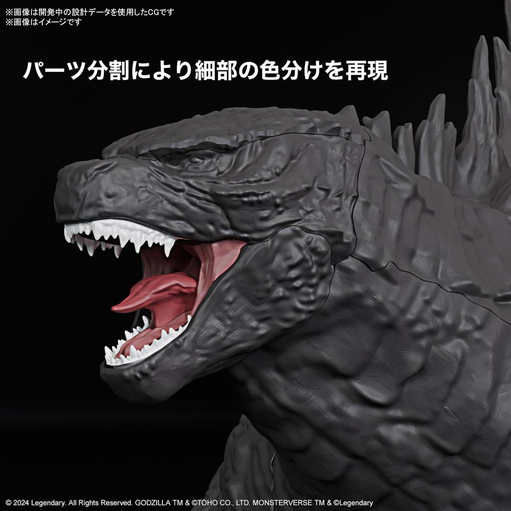 BANDAI SPIRITS Годзилла из x The New пластиковая модель (2024) «Godzilla Kong Empire» Цветовая кодировка