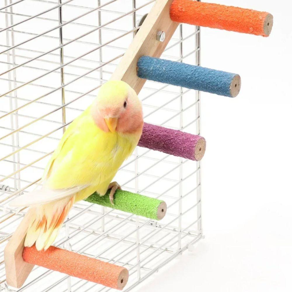 Wear-resistant Bird Cloud Ladder 4/6/8 Step Parrot Grinding Claws Stick Hamster