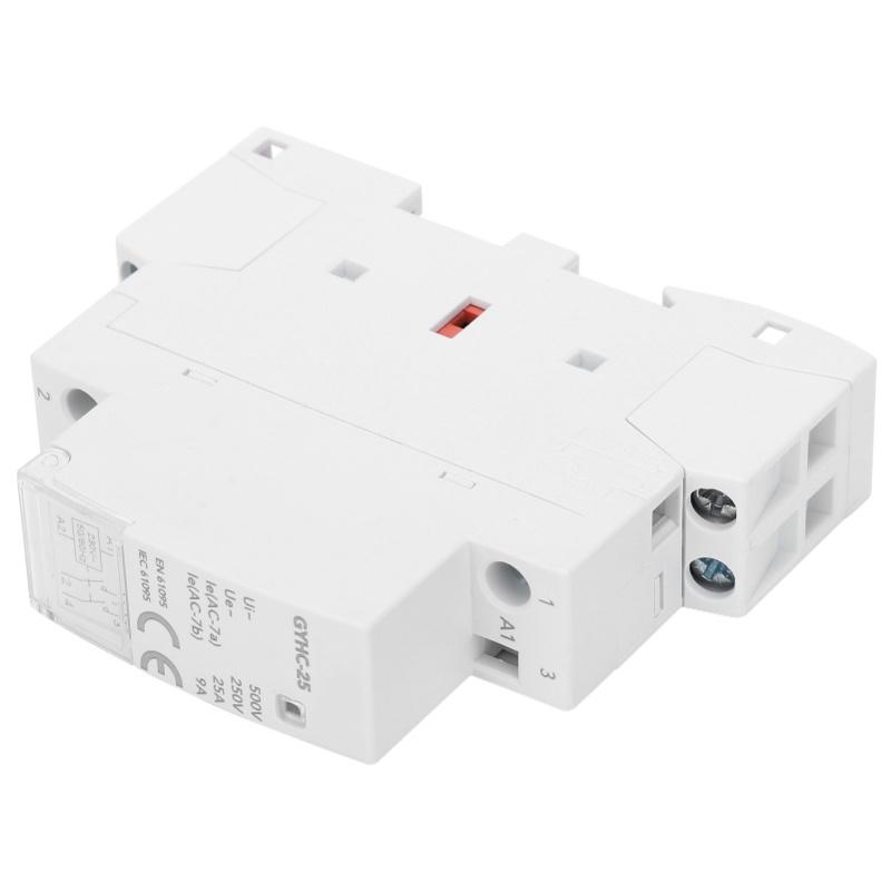 Modular Contactor Plastic Portable Electronic Component Module 50Hz 2P GYHC-25 2NO