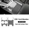 Для Ford Mondeo 2013-2016 Панель отделки декоративная накладка на коробку передач и отсек для хранения из углеродного волокна Рамка держателя для стакана Декоративная наклейка