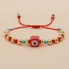 Ximang Women's Handmade 2026 Fashion Beaded Bracelet Turquoise 2026 With Gold Plating and Crystal Beads Pulsera Jewelry