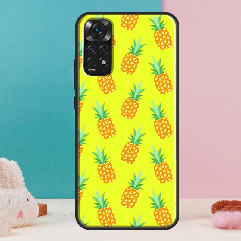 Летний чехол с ананасом для Xiaomi Redmi Note 12 11 10 9 8 Pro 9S 10S 11S 12S Redmi 12C 9A 9C 10A 10C Чехол