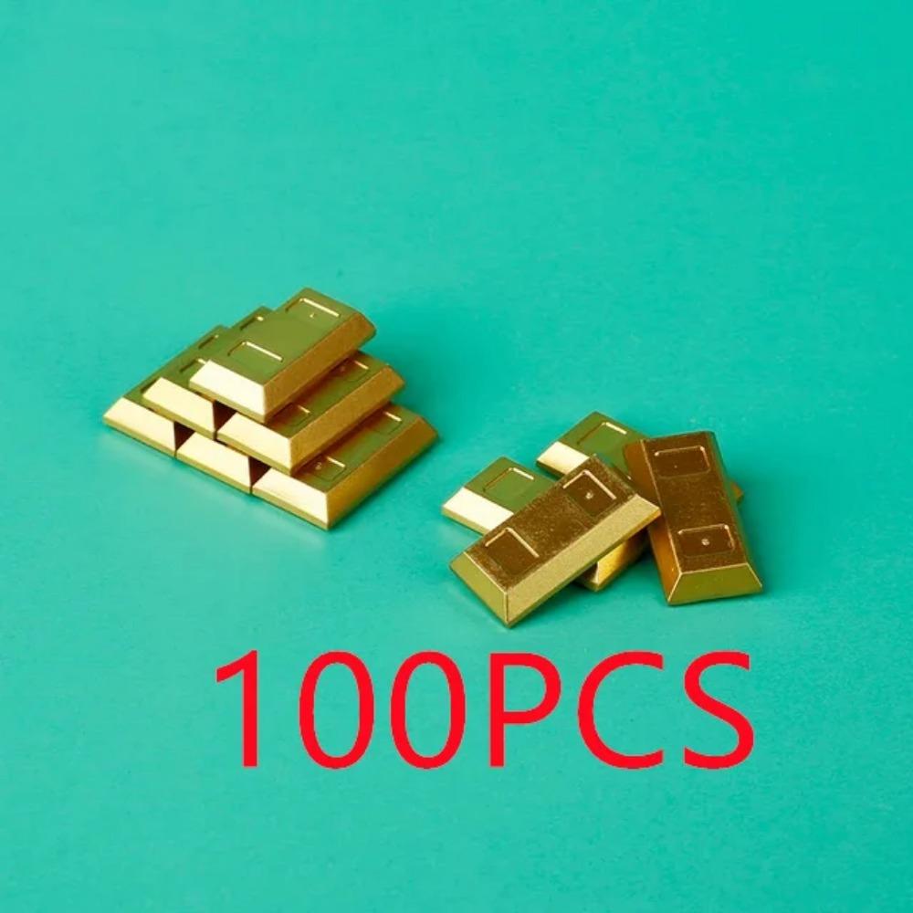 City Building Blocks Accessories Figures Cash Dollar Bills Gold Silver Coins Brick Treasure Chest Ore DIY Gift Toy X015 Safe Box