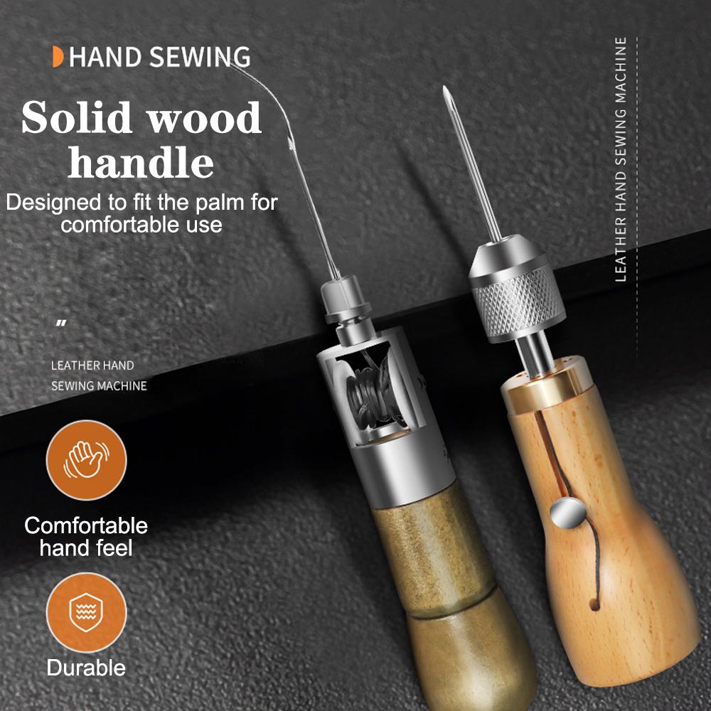 Полоски для сшивания ремней Набор для самостоятельного шитья кожи Шило для рукоделия Край кожи Вощеная нить Инструменты для ручного шитья Инструменты для ремонта холста для сапожника