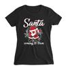 Coming to town Funny santa Claus Christmas Dabbing TShirt 100 Cotton ONeck Summer Short Sleeve Casual Unisexs Tshirt Size S3XL