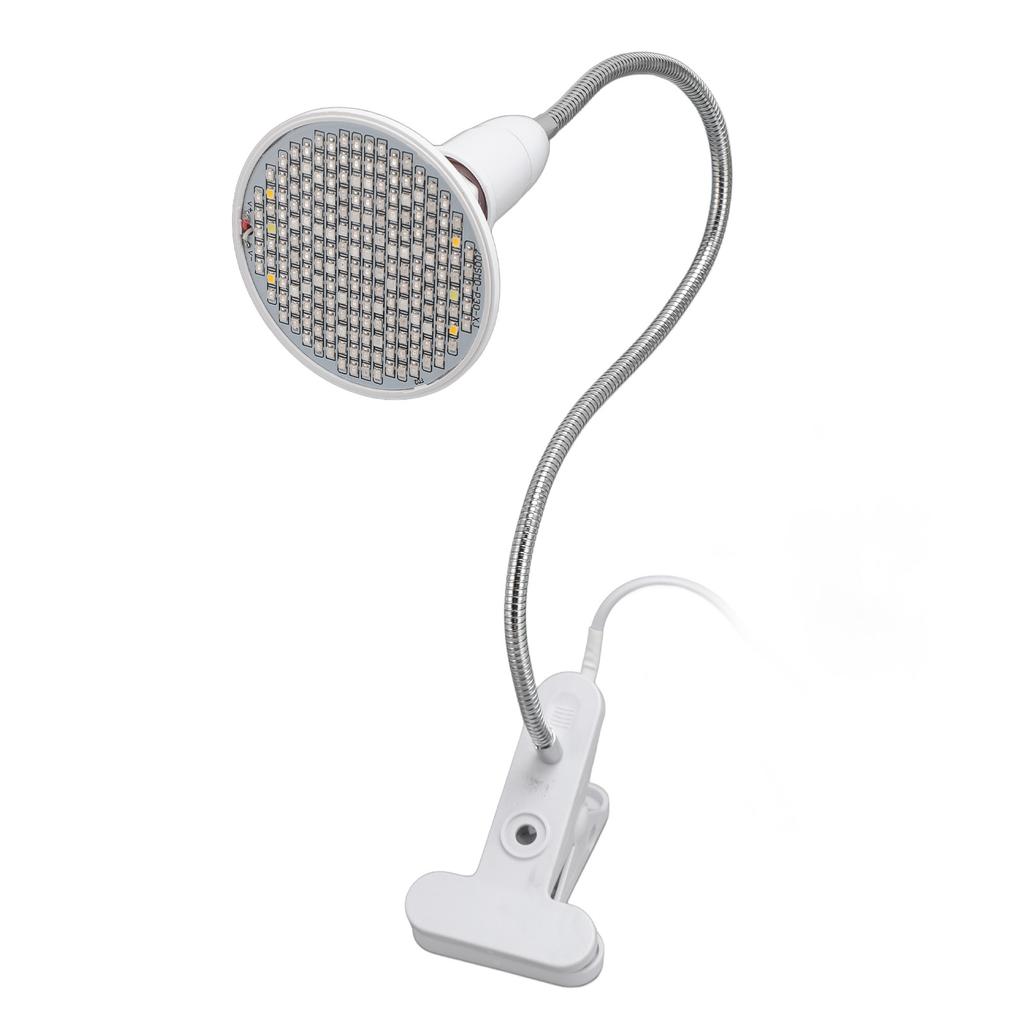 Grow Light LED Plant Light 8W Full Spectrum Desk Clip Gooseneck E27 Socket Growing Lamp for Indoor
