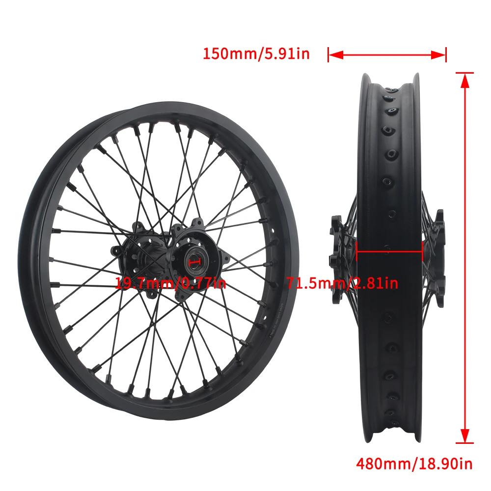 Для Surron Ultra Bee Комплект заднего и переднего колес 21×1.6 и 18×2.15 Алюминиевые Мотокроссовые Аксессуары Электровелосипед Эндуро