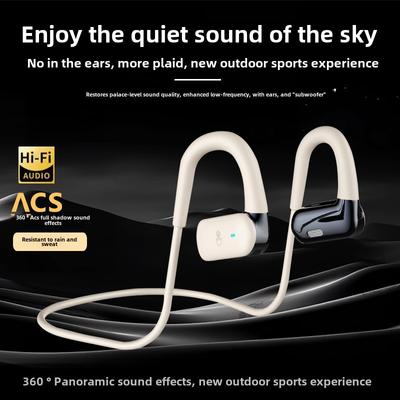 Наушники Bluetooth с костной проводимостью для спорта, беспроводные, с шумоподавлением, с длительным сроком службы и открытым ухом
