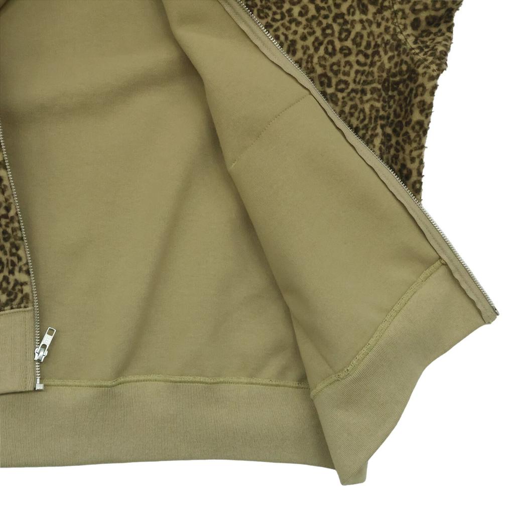 Supreme Pilled Zip Up Hooded Sweatshirt Cheetah