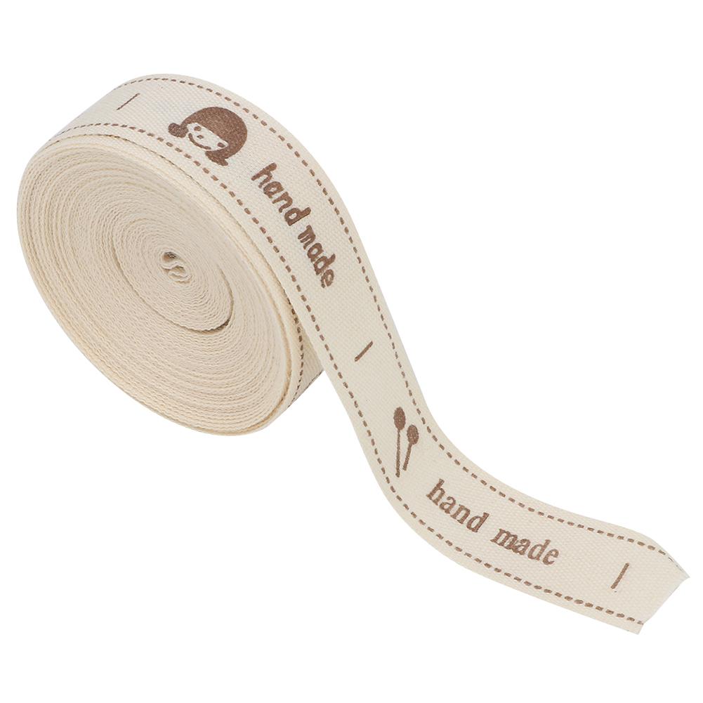 Natural Cotton Hand Made Fonts Ribbon 1.5cm for Gift Packaging