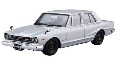 Aoshima Bunka Kyozaisha The Model Car Series Nissan PGC10 Skyline 1970 Пластиковая модель 1/24 № 45 2000GT-R