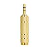6.35mm Female to 3.5mm TRS Male Stereo Audio Adapter 6.35mm to 3.5mm Converter for Headphone Amplifier Gold Plated Copper