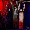 Ужас Хэллоуин Подвесной Декор Набор Реалистичный Длинноволосый Парящий Призрак Ужасающий Ползущий Фантом для Вечеринки, Дома с Привидениями