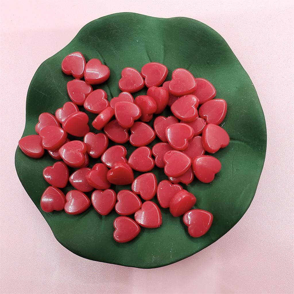 200 шт., принадлежности ручной работы для изготовления ювелирных изделий, аксессуары «сделай сам», акриловые свободные бусины ярких цветов, плоские бусины в форме сердца