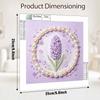 Pearl painting kit DIY purple hyacinth flower home or office wall decoration