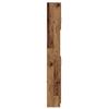 Bathroom Cabinet with Rustic Wood Look 32 x 25.5 x 190 cm Engineered Wood