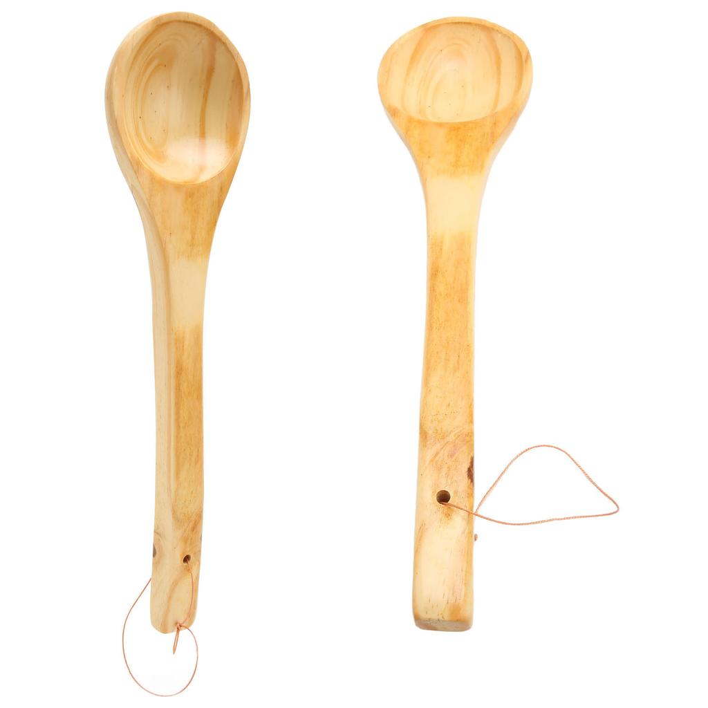 Sauna Ladle Large Capacity Long Handle Portable Wooden Sauna Ladle Scoop for Tea Wine Water