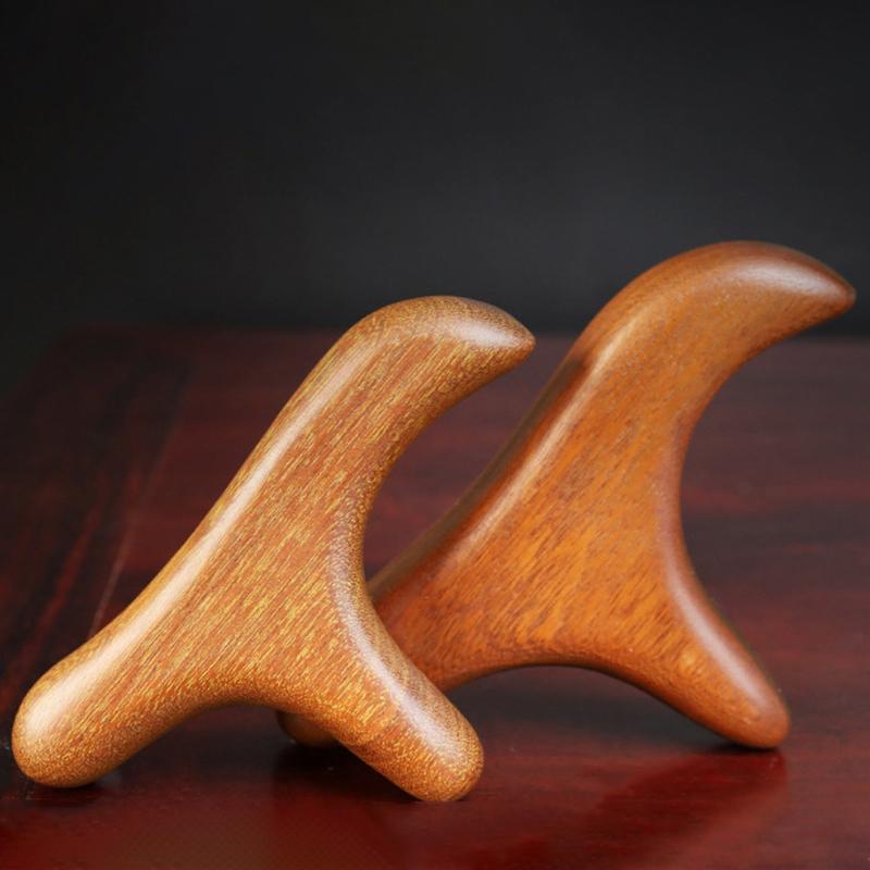 1PCS Neck Foot Sandalwood Trigger Point Massage Gua Sha Tools Home Gym Professional Therapy Massage Tool For Back Leg Hand Face
