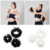 Renaissance Elizabethan False Collar Cuff Set Vintage Solid Color Neck Ruff and Wrist Ruffle Cuffs Costume Accessories