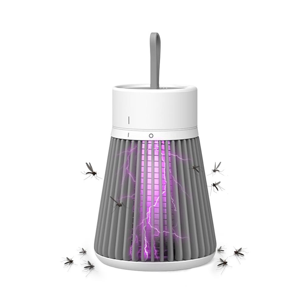 Electric Mosquito Lamp Portable Mosquitoes Trap with UV Ray & Electric Shock Technology Rechargeable & Quiet Bug Zapper for Bedroom Baby Room Office