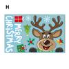 Reindeer Window Cling Stickers Christmas Decoration Set with Santa Claus & Snowflake Designs Creative DIY Xmas Decals