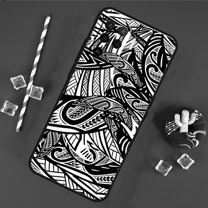 Maori Tribal Samoan Polynesian Case For Oppo A17 A15 A40 A60 A80 A16 A76 A96 A18 A38 A58 A78 A98 A91 A57 A74 A94 A54S Cover